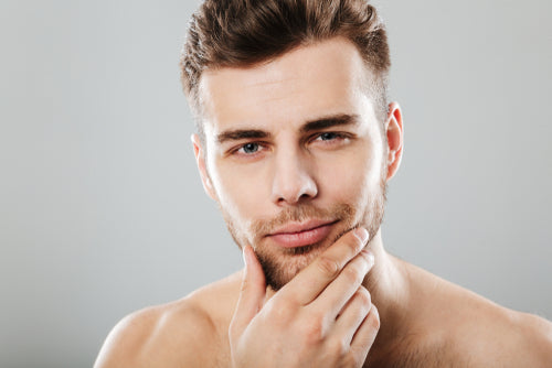 portrait young bearded man