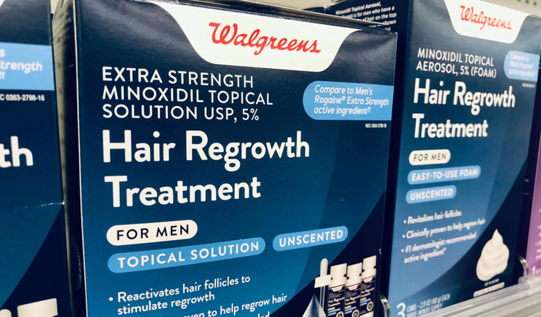 regrowth treatment boxes at walgreens